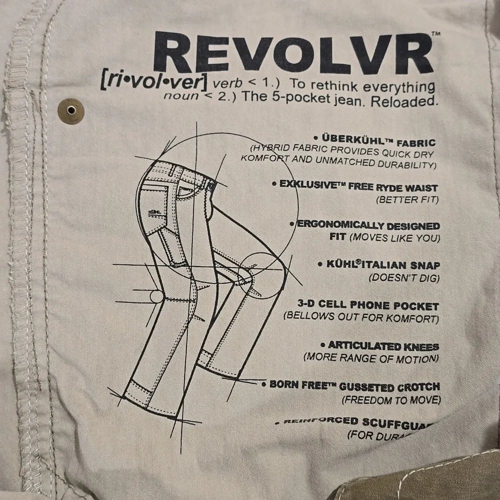 Kuhl Men's Khaki Outdoor Pants (40" waist) - Picture 9 of 9